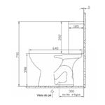 Vaso Sanitário para Caixa Colonial Branco Hervy