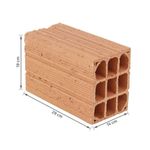 Bloco Cerâmico de Vedação 14x19x29cm Nova União
