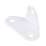 Cantoneira de Fixação Universal 03 Furos DV3020 1,2mm Branca 04 Peças