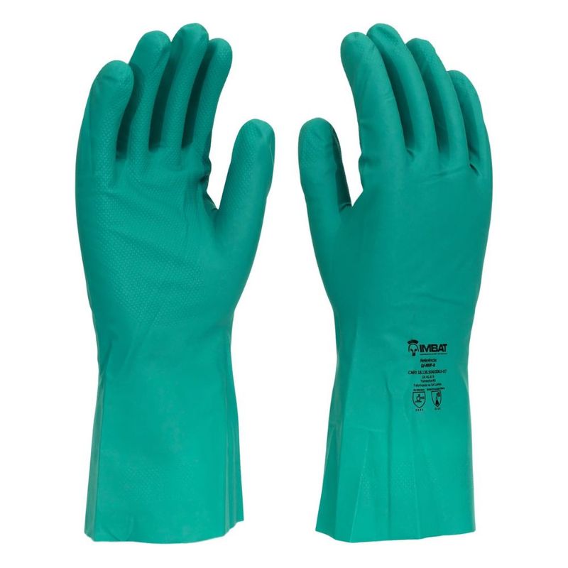 Luva Nitrílica Nvf Verde Tam M Ca 41819 Imbat