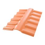 Cumeeira Central PVC Articulada Terracota 88x37cm Afort