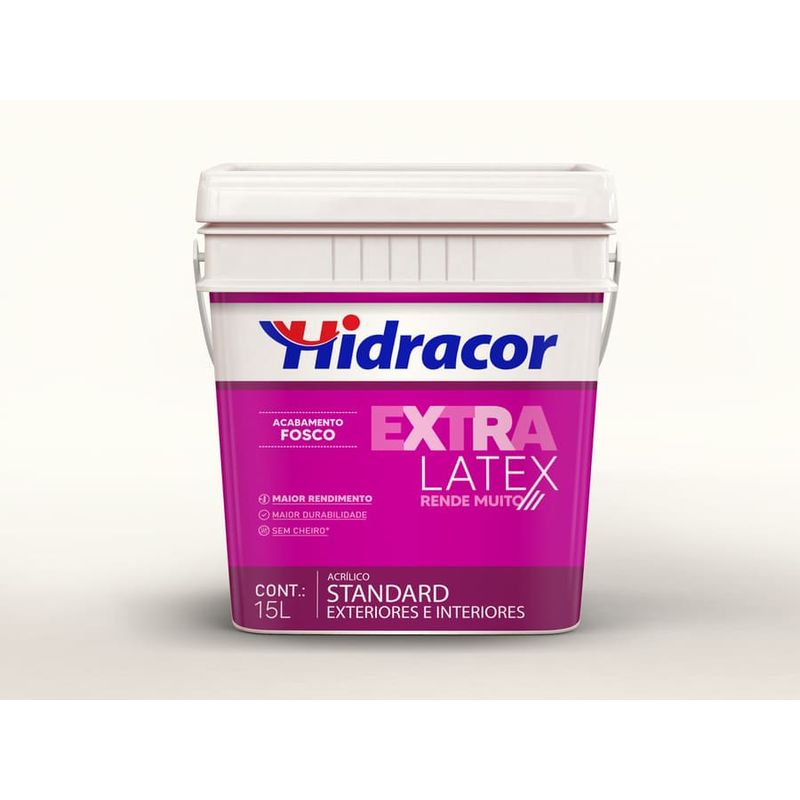 Tinta Standard Acrílica Fosco Rende Muito Branco 15L Hidracor