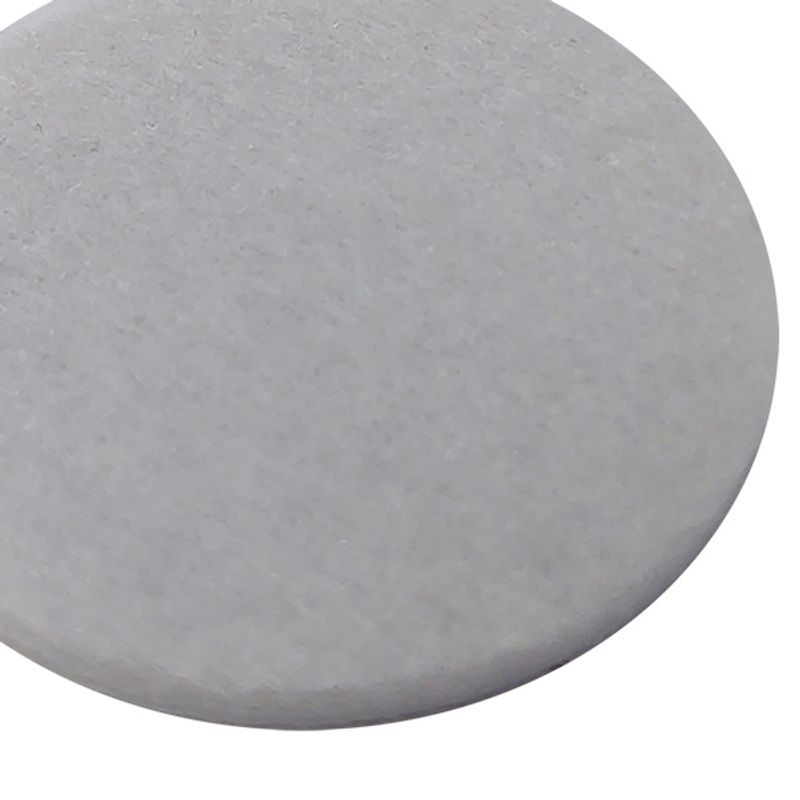 Feltro Autoadesivo Redondo 38mm Branco 04 Peças