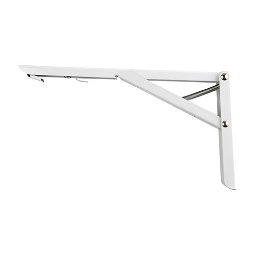 Mão Francesa Retrátil com Gatilho até 35kg 2 Peças Branca Maxima