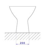 Vaso Sanitário Convencional Saída Vertical Izy Branco Deca