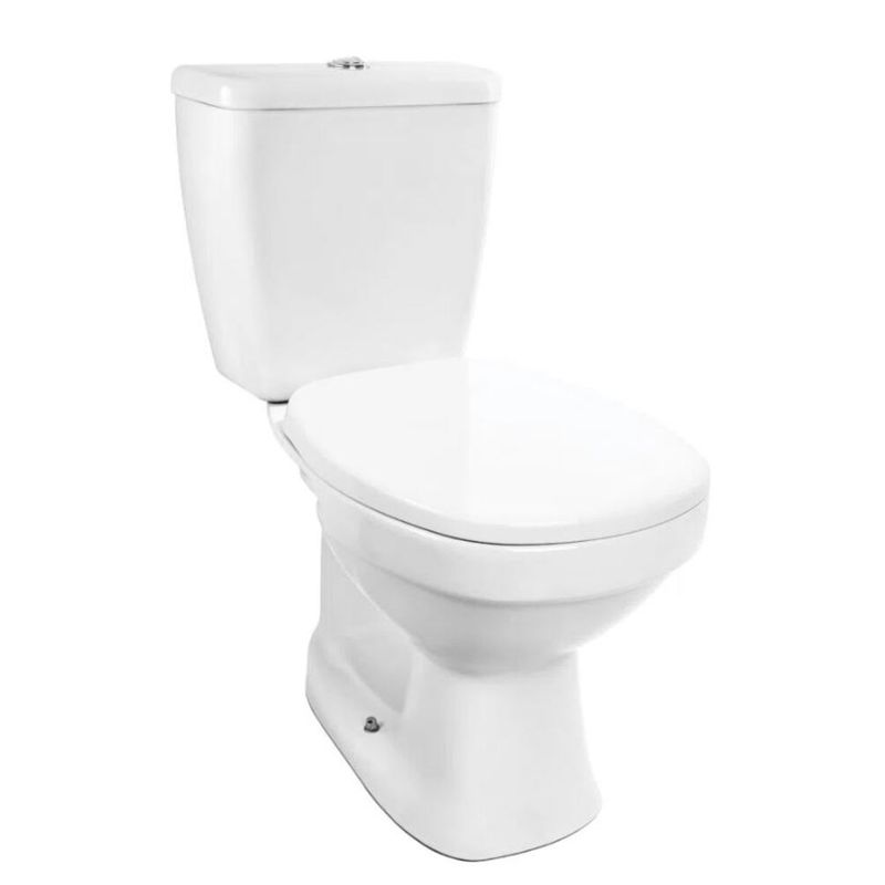 Kit Vaso Sanitário com Caixa Acoplada LorenOne 3/6L Branco Lorenzetti