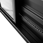 Veneziana 6 Folhas sem Grade Alumínio Preto 100x200cm