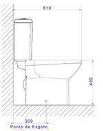Kit Vaso Sanitário com Caixa Acoplada Flex 3/6L Branco Deca