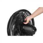 Ventilador de Mesa Turbo Force 2 em 1 Preto com 6 Pás 40cm 126W 127V