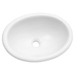 Cuba de Sobrepor Oval Branca 44,5x33cm Louça Icasa IL6600