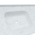 Pia para Cozinha Sintética Soft 150x53cm Branco com Cuba Central