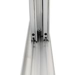 Veneziana 3 Folhas sem Grade Aluminio Brilhante 100x100cm