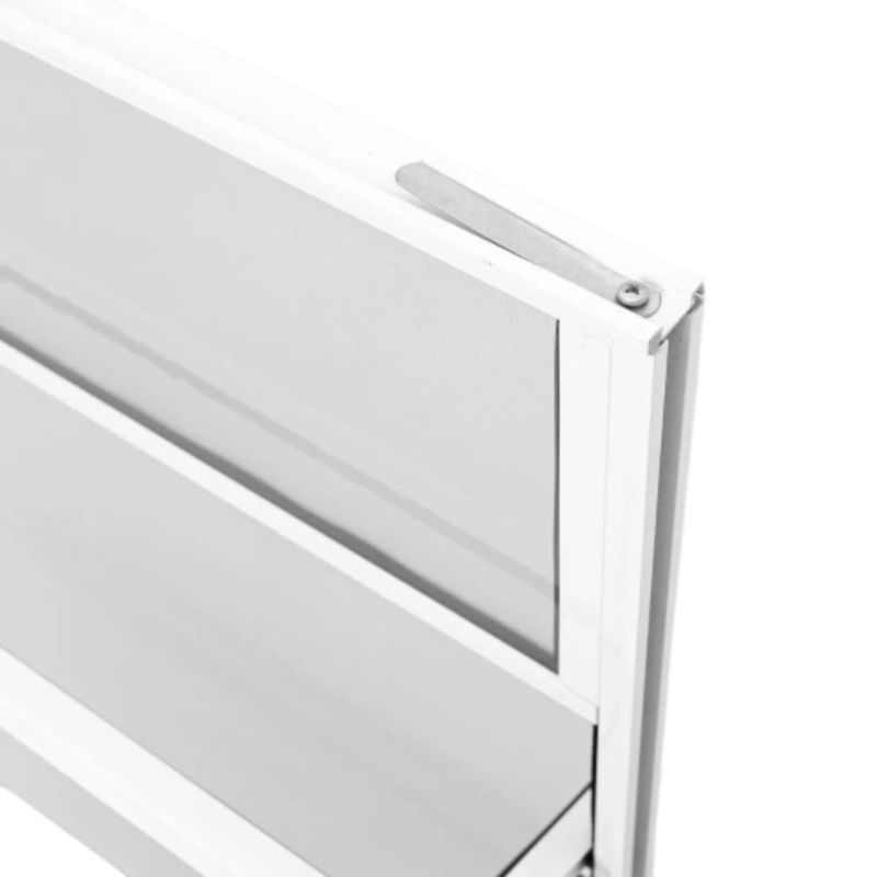 Janela Basculante Vidro Boreal Alumínio Branco 100x100cm