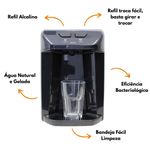 Purificador de Água Refrigerado Basic Preto Bivolt Acquabios