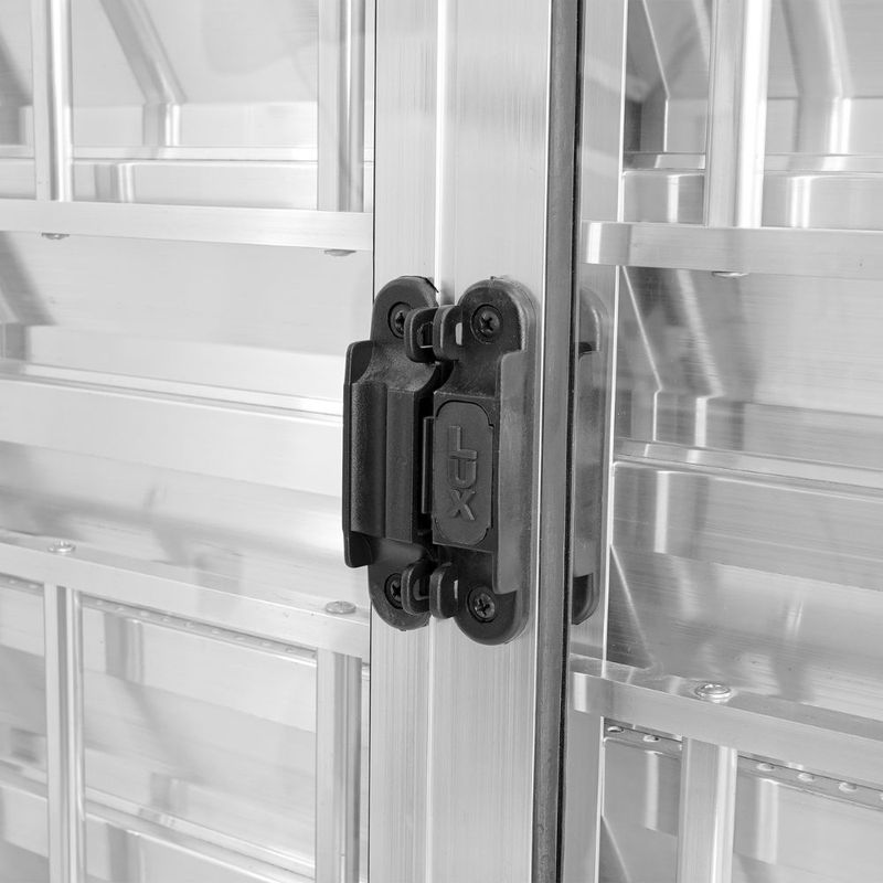 Veneziana 6 Folhas com Grade Alumínio Brilhante 120x150cm