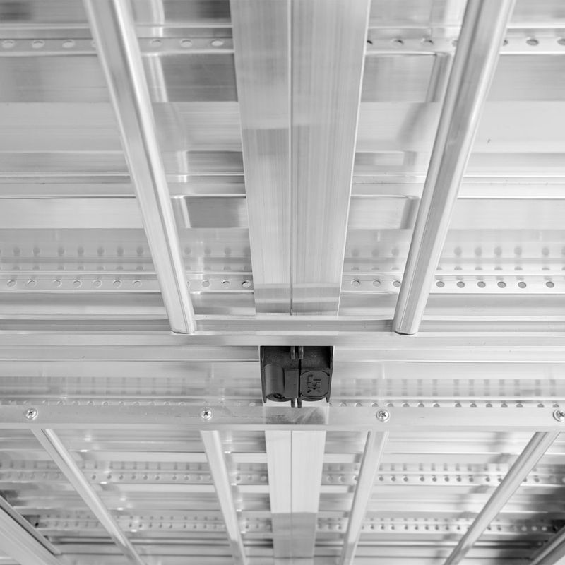 Veneziana 6 Folhas com Grade Alumínio Brilhante 120x150cm