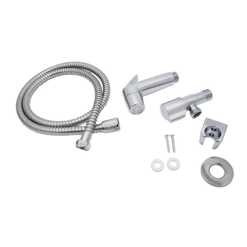 Ducha Higiênica Plástica Cromado com Registro Cromado 1/4V Bognar