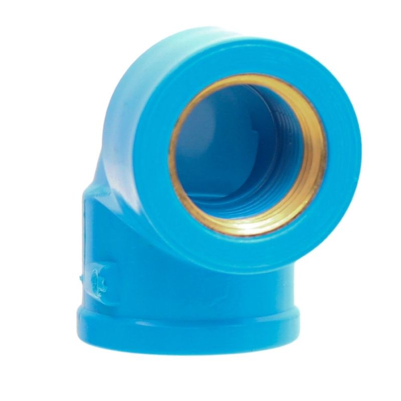 Joelho 90 Soldável com Bucha de Latão Azul PVC 25mm x 1/2" Fortlev