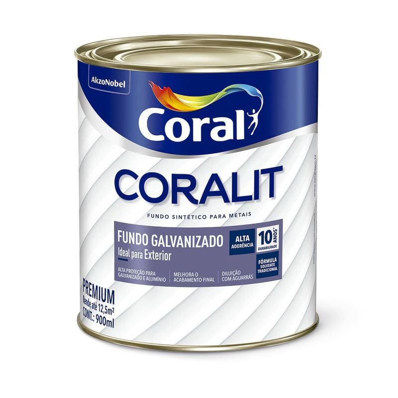Fundo para Superfícies Galvanizadas Branco 0,9L Coral