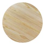 Tampo Redondo para Mesa Pinus Rústico 100x100x2,8cm