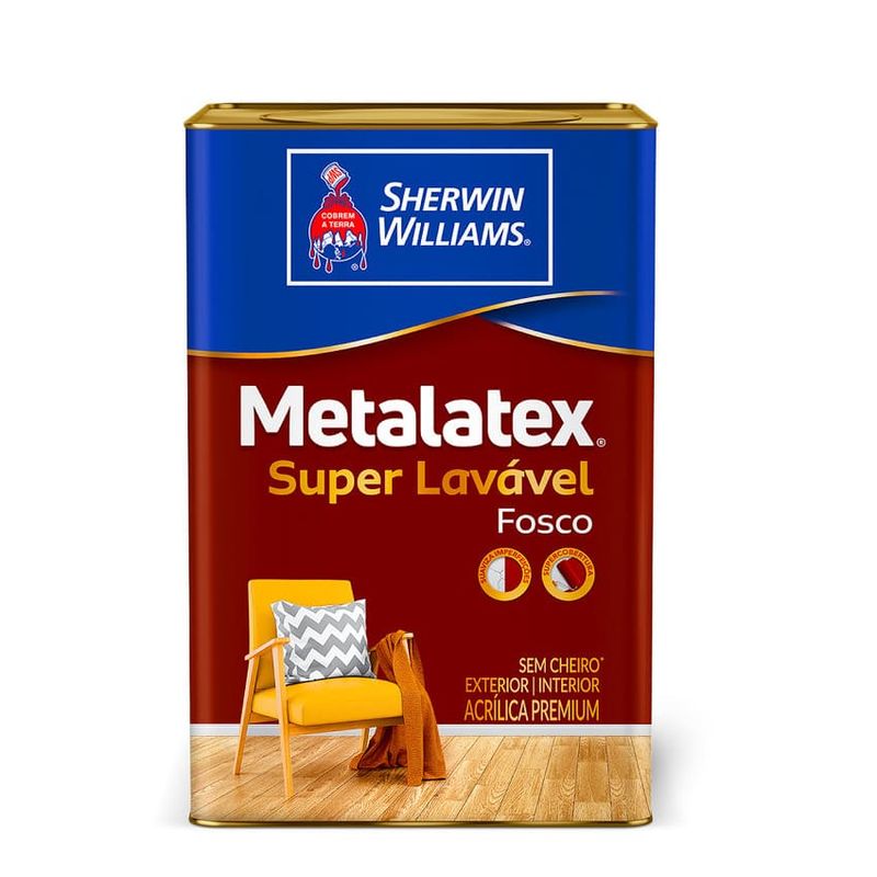 Tinta Premium Acrílica Fosco Metalatex Branco 18L