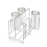 Porta Copo Cozinha de Mesa com Capacidade para 6 Copos Cromado