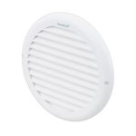 Grade de Ventilação Redonda Branca 18cm sem Tela