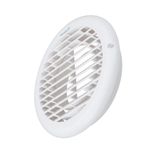 Grade de Ventilação Redonda Branca 18cm sem Tela