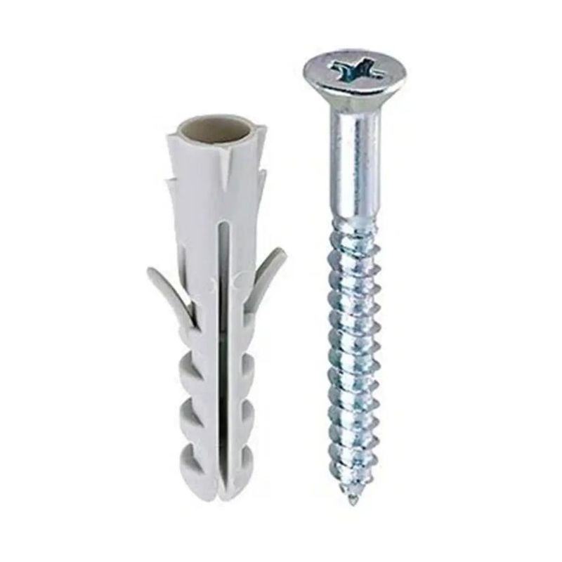 Parafuso Cabeça Chata Philips com Bucha 4,8x40/8mm 3 peças