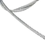 Cabo Aço Galvanizado sem Revestimento 6x7 Vias 1/16"(1,6mm) por Metro