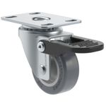 Rodízio Giratório com Freio Termoplástico 50mm 40kg