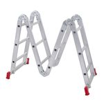 Escada Articulada de Alumínio 13 em 1 12 Degraus 3,23m até 150Kg