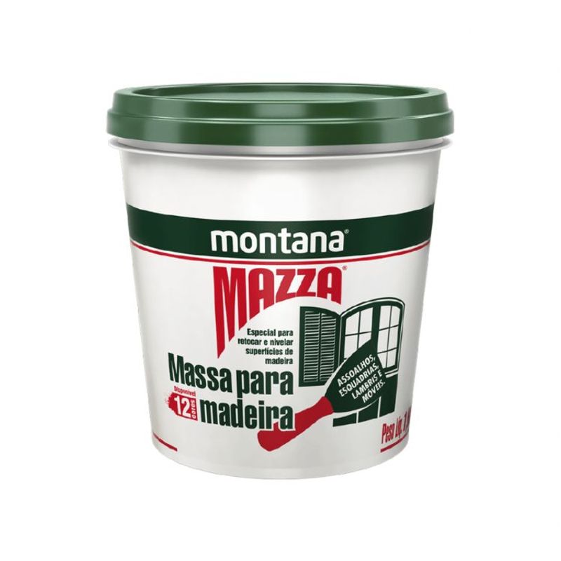 Massa para Madeira Mazza Mogno 400g Montana