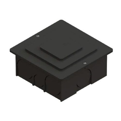 Caixa de Passagem de Embutir de Parede Preta TAF