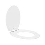 Assento Sanitário Convencional MDF Laqueado Oval Branco