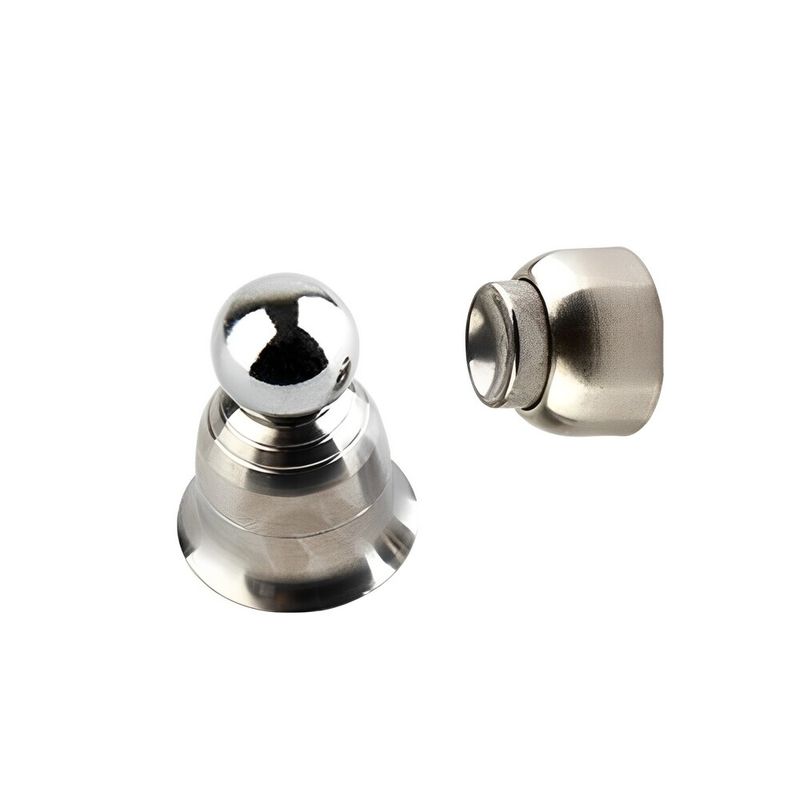 Prendedor Magnético para Porta Chão/Parede 831 Inox Escovado