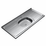Pia para Cozinha Aço Inox Plus 120x53cm com Cuba Central