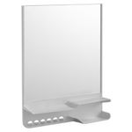 Armário para Banheiro com Espelho Prático 34,8x26,5cm Branco