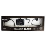 Kit Acessórios para Fixar Inox Quadra com 5 peças Preto Fosco