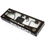 Kit Acessórios para Fixar Inox Quadra com 5 peças Preto Fosco