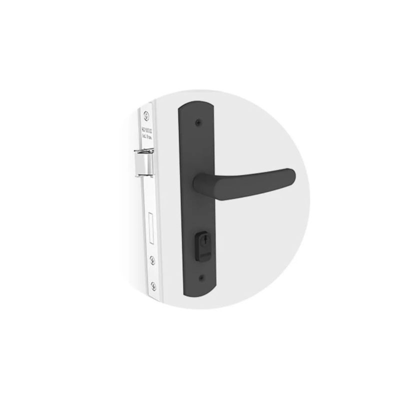 Fechadura Externa Ipanema Reta Esp27 40mm Preta