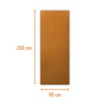 Folha Porta Lisa Colméia Mogno 210x90cm