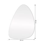 Espelho Lapidado Slim Led Orgânico 60x80cm