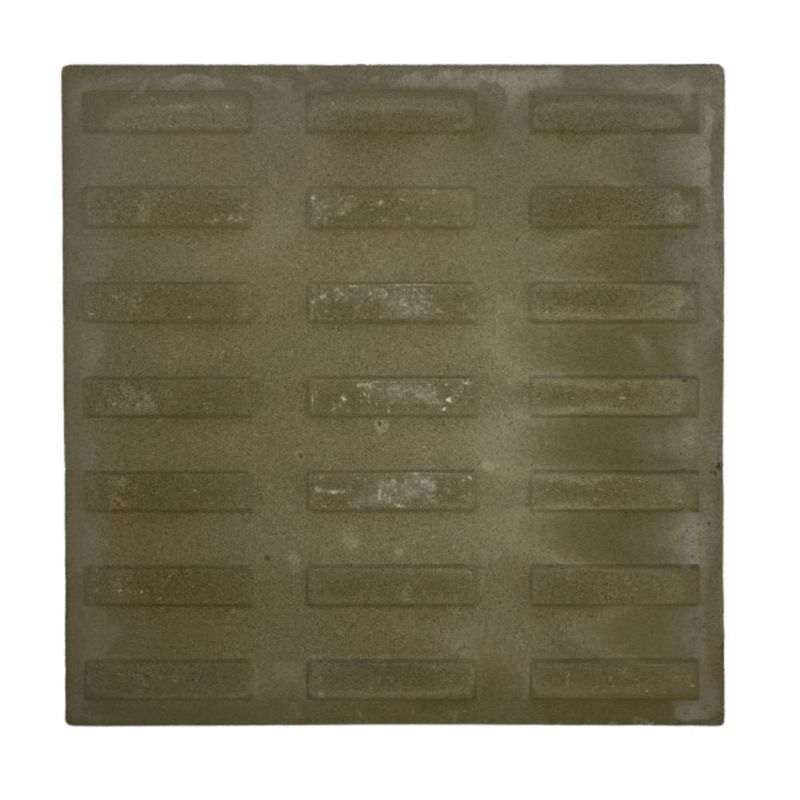 Piso Cimentício Rampa Filete Cinza 30,7x30,7cm Amarrado c/ 5 Un