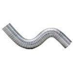 Tubo de Saída de Ar Sanfonado Alumínio 1,5m 90mm Distak