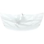 Plafon de Sobrepor Bambu Quadrado Branco 25cm para 1 Lâmpada E27