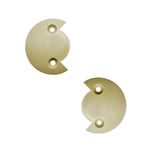 Cantoneira para Fixação de Espelho 90 Graus Marfim 10 Peças