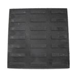 Piso Cimentício Rampa Filete Preto 30,7x30,7cm Amarrado com 5 Un.