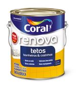 Tinta Econômica Acrílica Fosco Tetos Banheiros & Cozinhas Branco 3,6L
