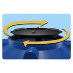 Caixa d'Água Polietileno Fortplus com Tampa Rosca Azul 5000L Fortlev